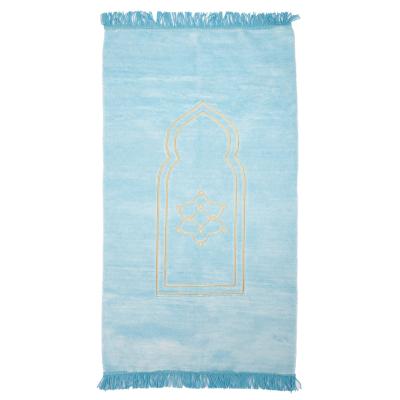 Comfort Model Açık Mavi Peluş Seccade