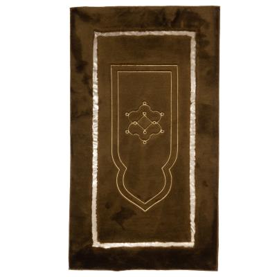 Kına Yeşili - Kına Yeşili Konya Model Peluş Seccade