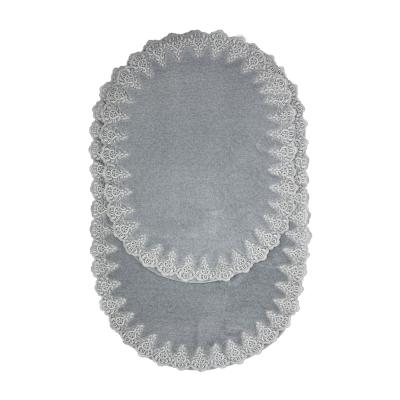 Lale Gri 2'li Banyo Paspas Takımı