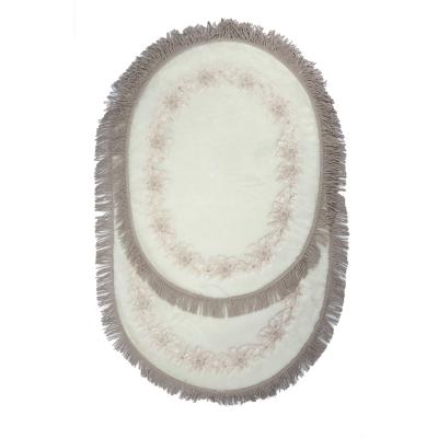 Rüya Beyaz 2'Li Banyo Paspas Takımı