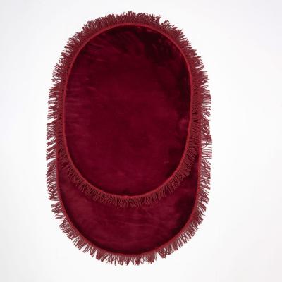 Sade Bordo Püsküllü  2'li Banyo Paspas Takımı